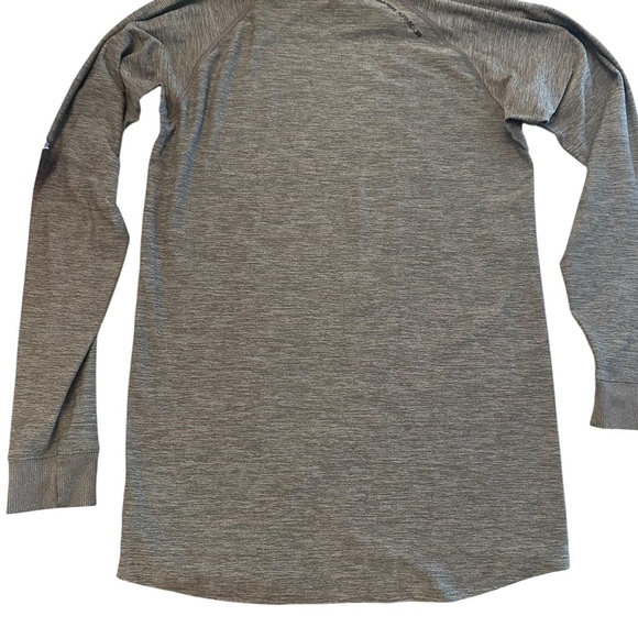 Under Armour Men's Heathered Gray Long Sleeve Tee Small Fitted ColdGear Base - Picture 2 of 7